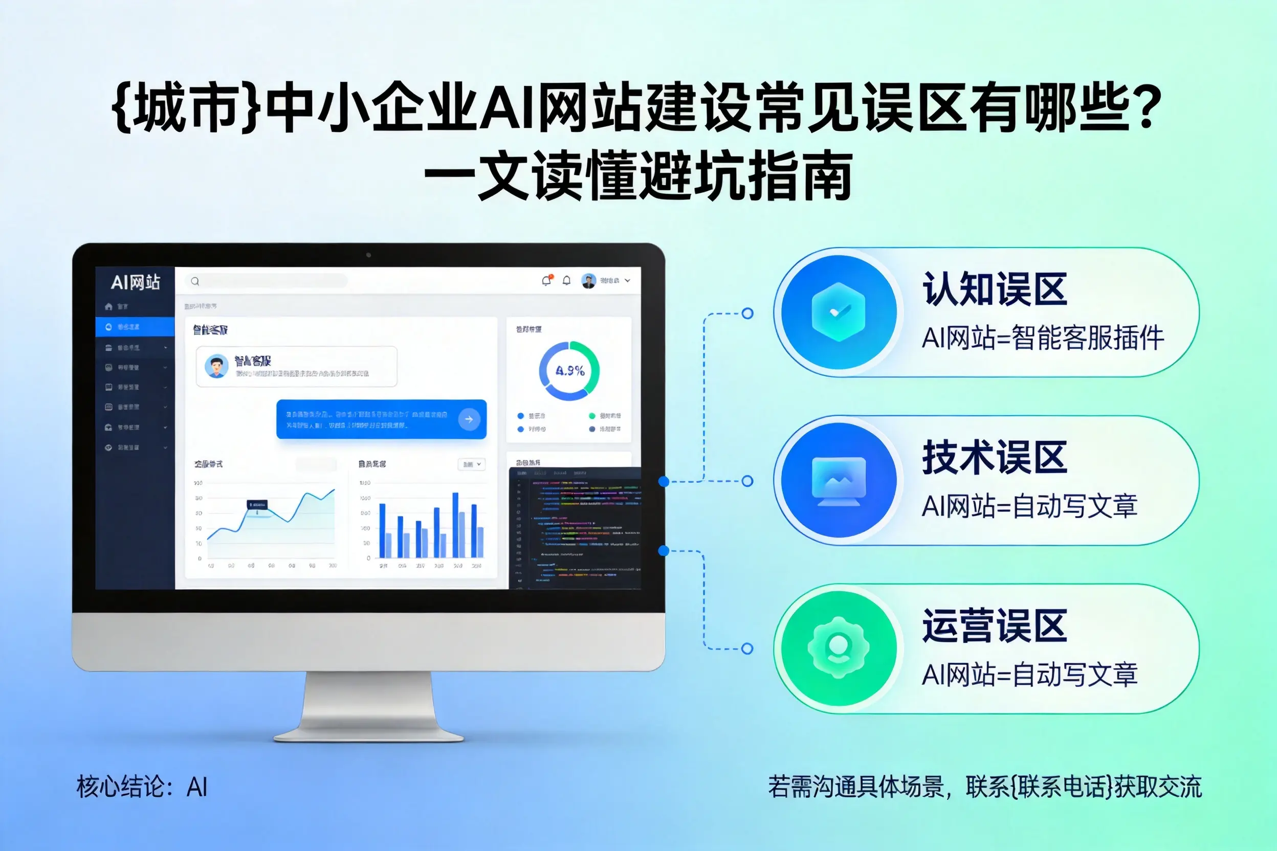 青岛中小企业AI网站建设常见误区有哪些？一文读懂避坑指南