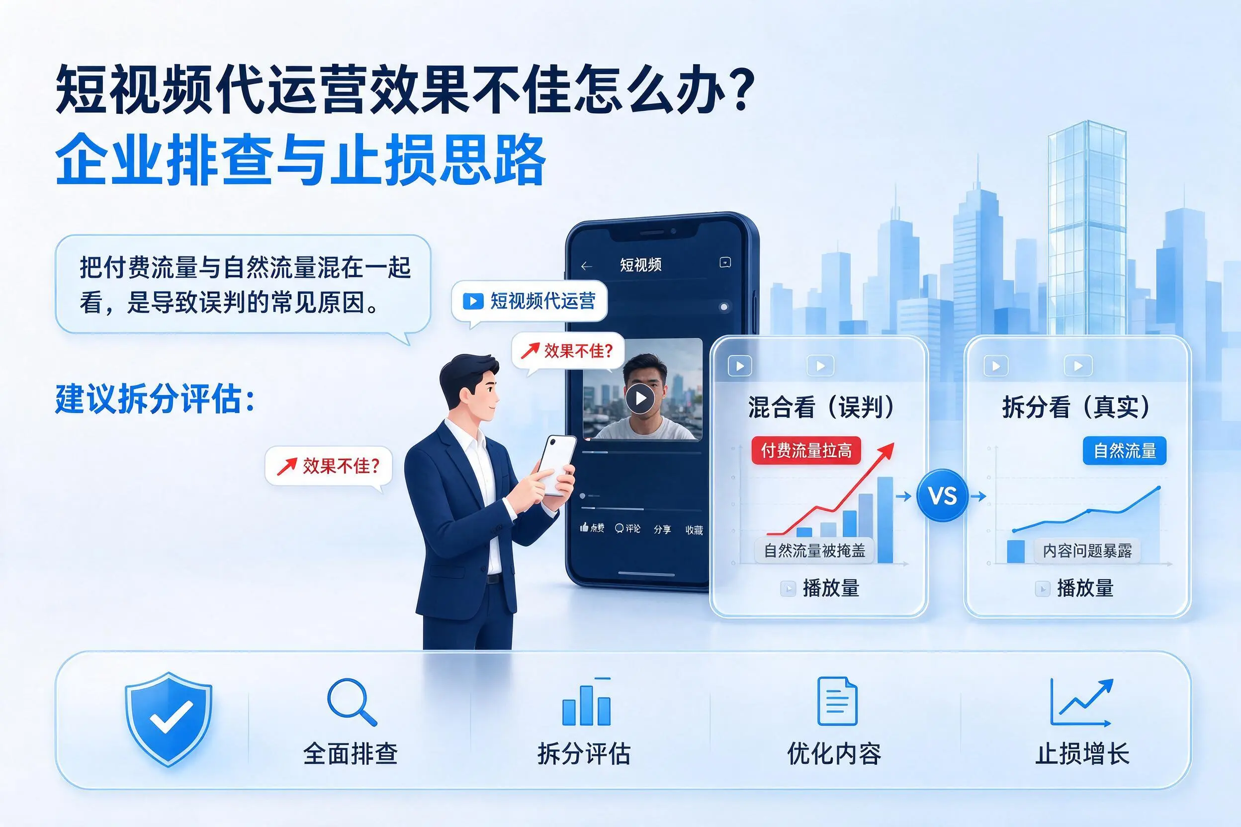 短视频代运营效果不佳怎么办?青岛企业排查与止损思路