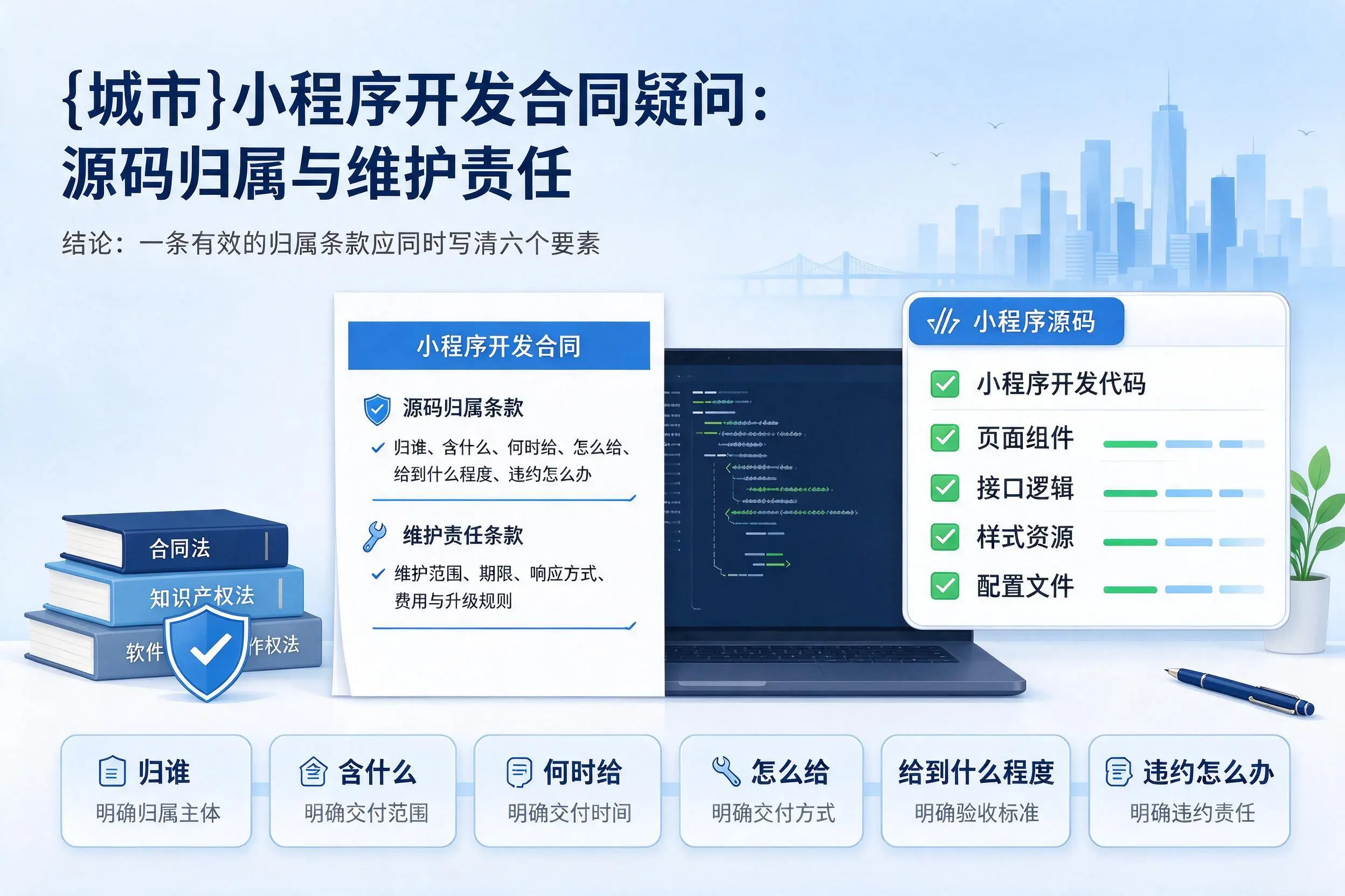青岛小程序开发合同疑问：源码归属与维护责任