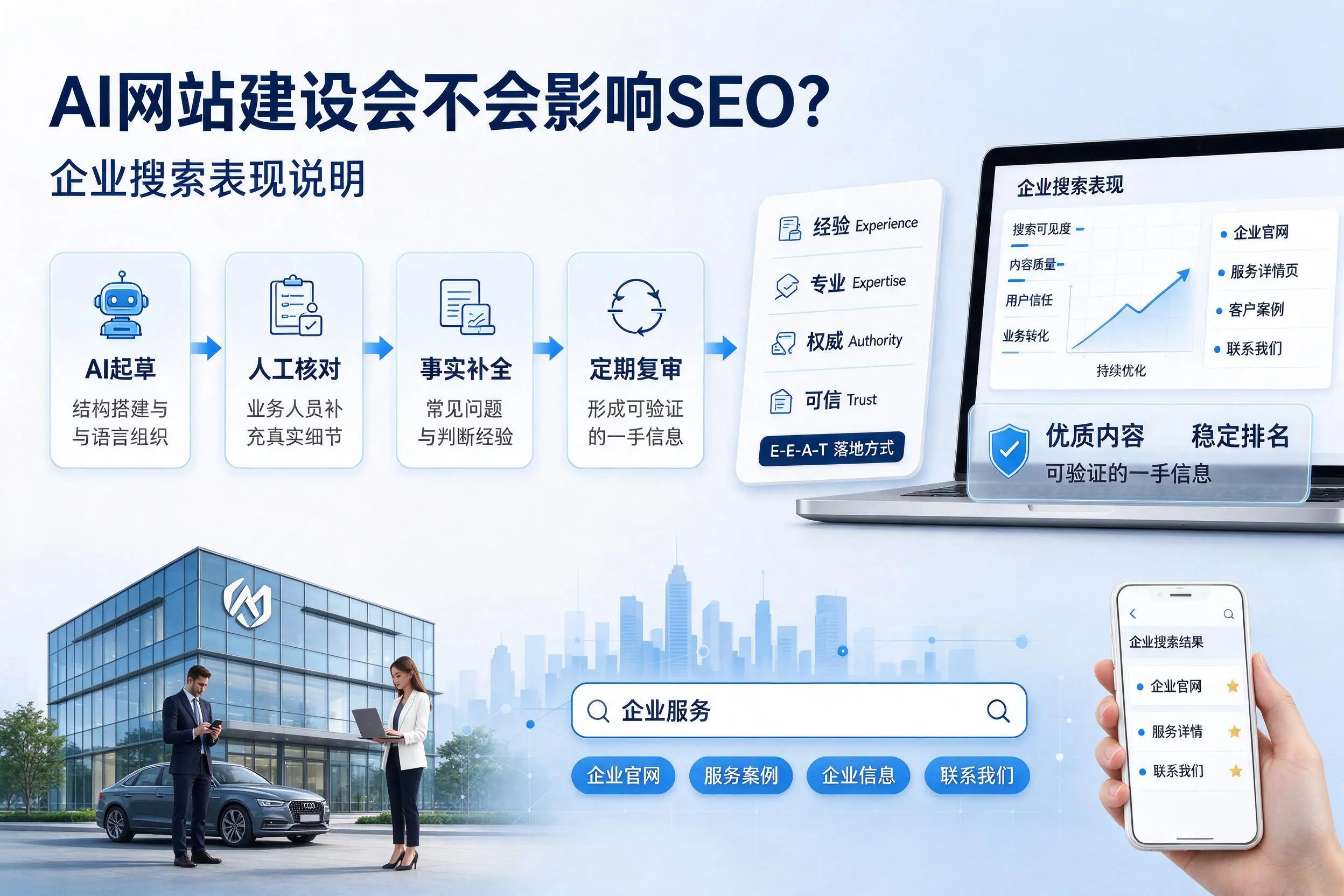 AI网站建设会不会影响SEO？青岛企业搜索表现说明