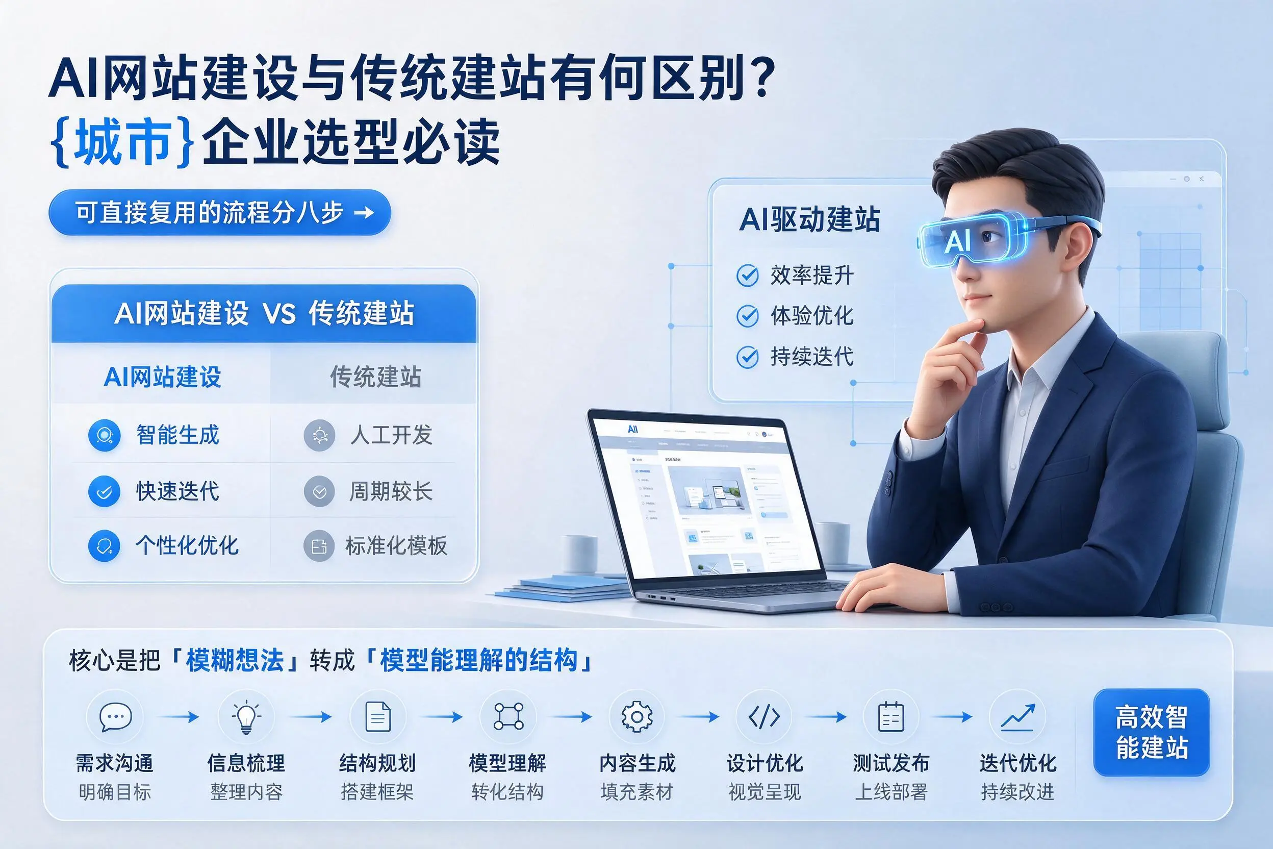 AI网站建设与传统建站有何区别？青岛企业选型必读