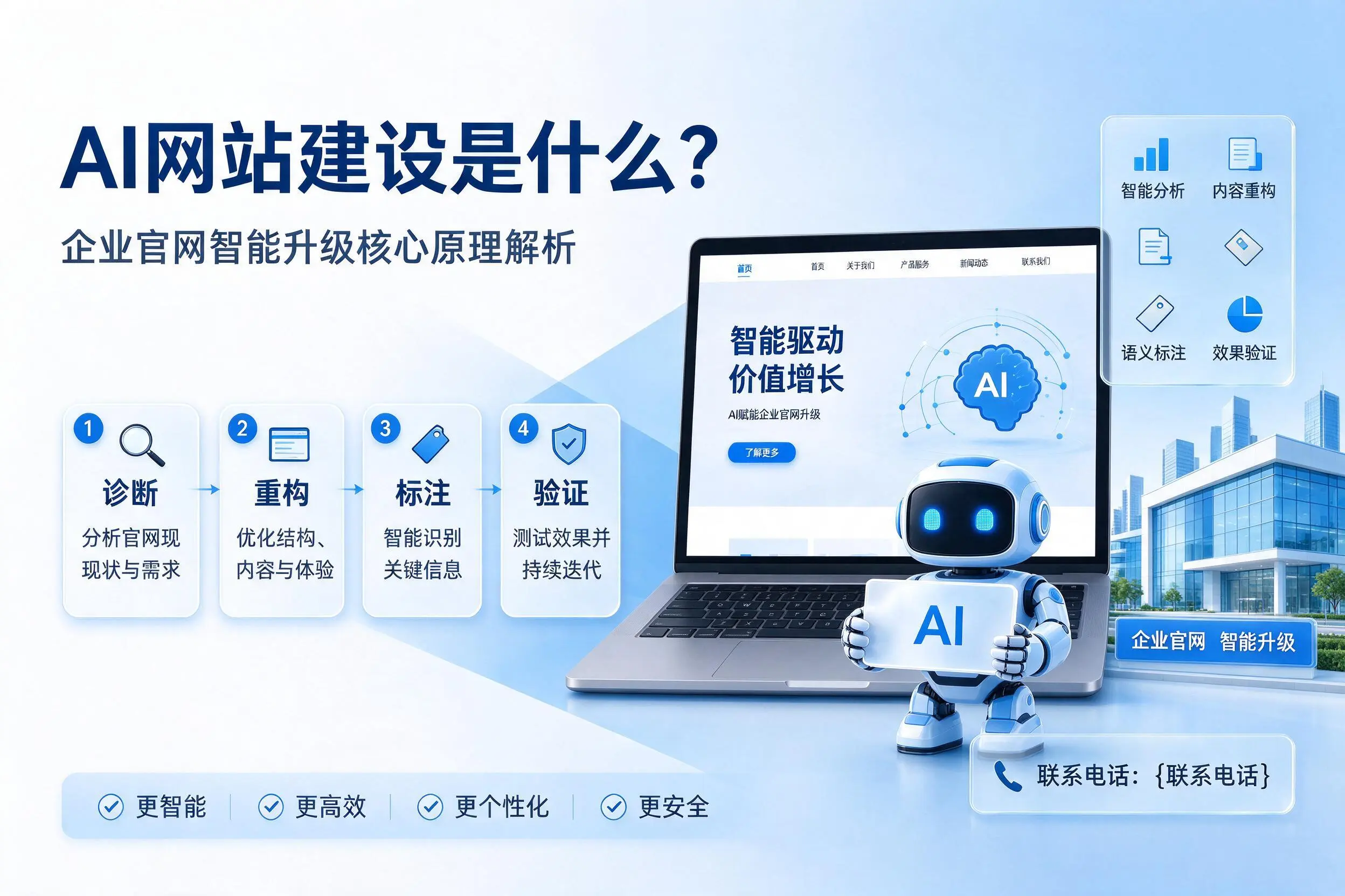 AI网站建设是什么？青岛企业官网智能升级核心原理解析