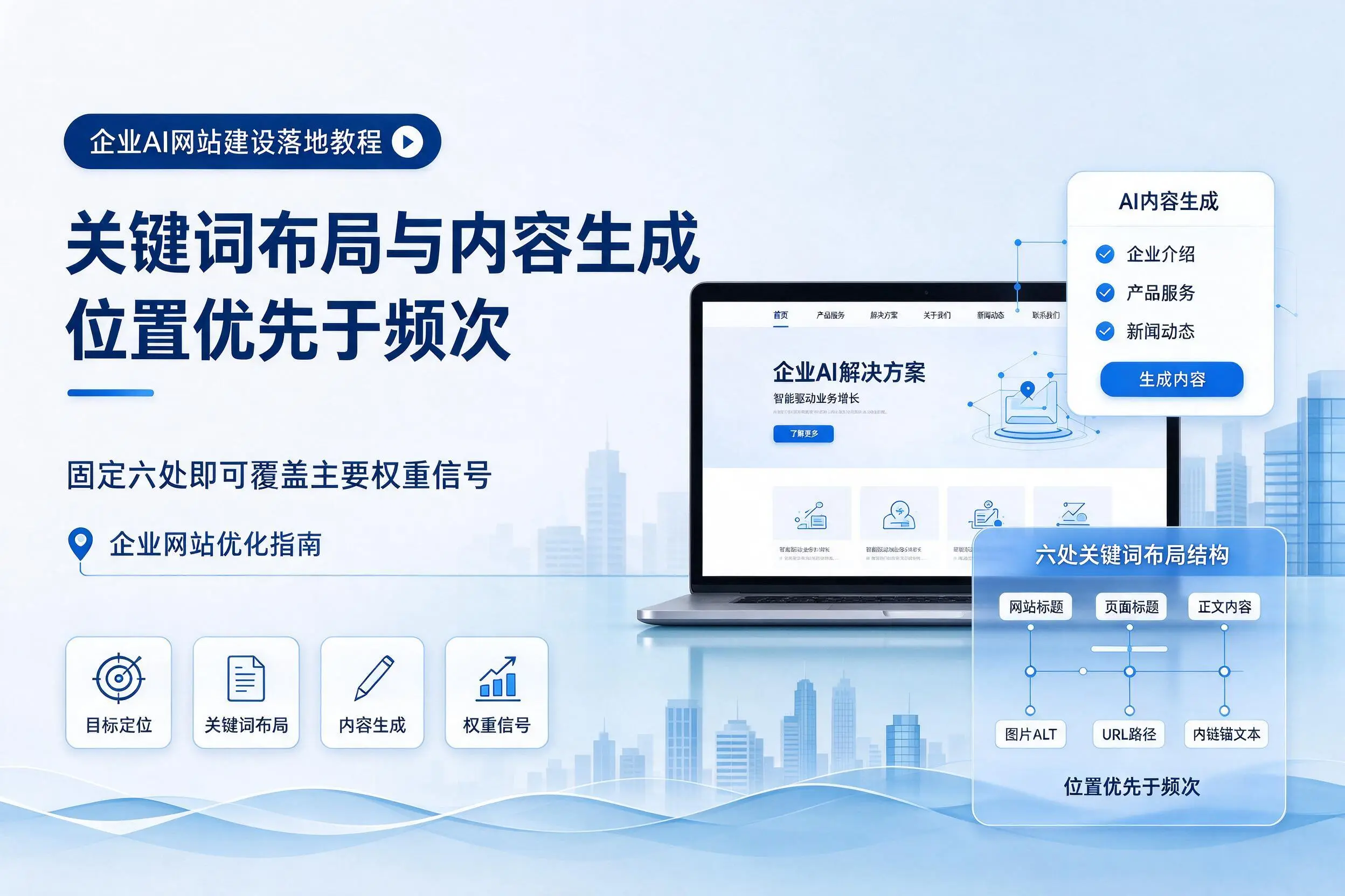 青岛企业AI网站建设落地教程：关键词布局与内容生成